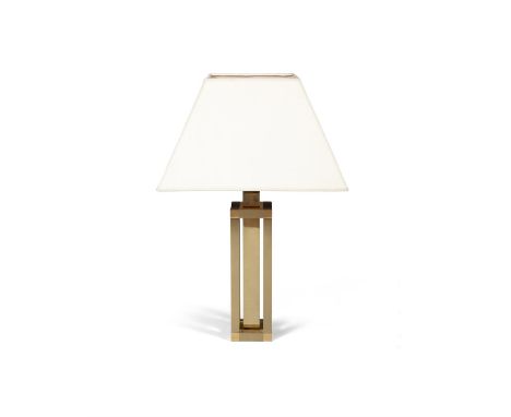 LAMPA brass table lamp, Italy, c.1980. 79cm (h)