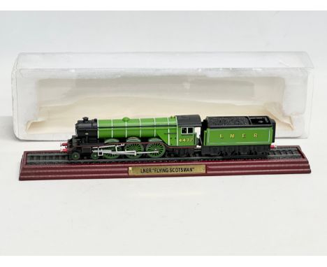 A Flying Scotsman locomotive model train. 30.5cm 
