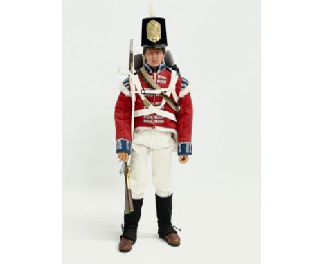 A Modellers Loft Exclusive British Redcoat 1/6 scale action figure. 35cm 