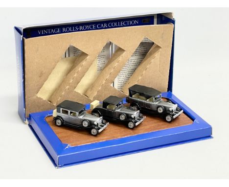 A Lledo Vintage Rolls-Royce Car Collection. 26x14.5cm 