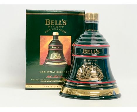 An unopened bottle of Bell’s Finest Old Scotch Whisky with box. Christmas 1993. The Old Man’s Art. 