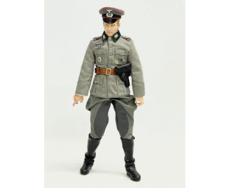 A Dragon Models LTD WW2 German SS Officer 1/6 scale action figure. 33cm 