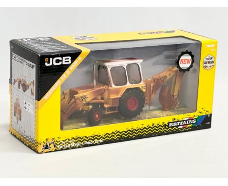 An unused Britains JCB Weather JCB 3C Mark III. Die-Cast Model and Plastic Parts. 30x11x14cm 