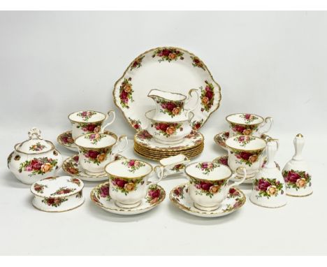 26 pieces of Royal Albert “Old Country Roses” including a 21 piece tea service. 