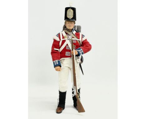 A Modellers Loft Exclusive British Redcoat 1/6 scale action figure. 35cm 