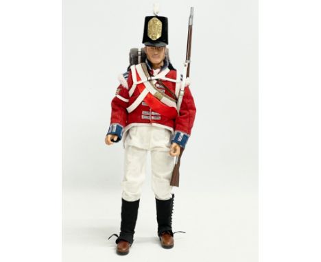 A Modellers Loft Exclusive British Redcoat 1/6 scale action figure. 35cm 