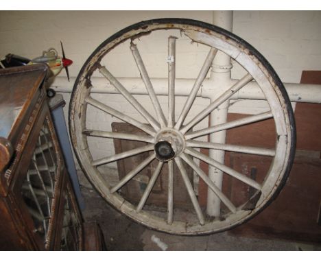 Vintage wagon wheel.