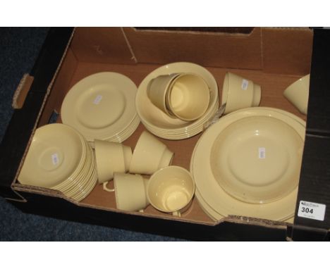 Woods England cafe type tea ware comprising, tea cups, saucers, bowls, and plates.