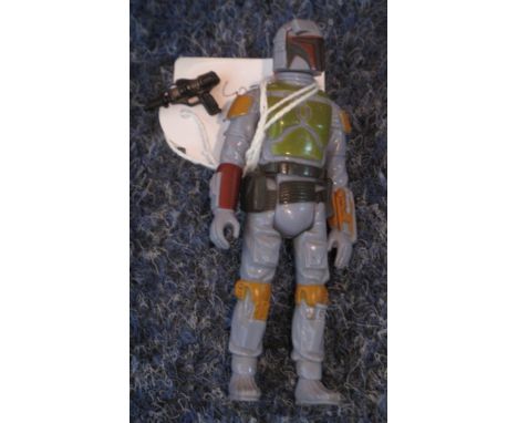 Vintage Boba Fett Star Wars figure with blaster, impressed marks: Taiwan, CPG, 1979.