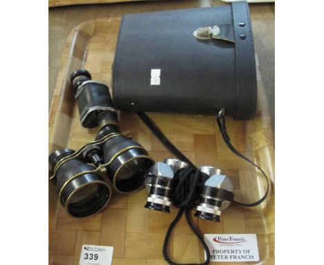 Pair of boots Admiral III  10 x 50mm binoculars in original fitted case together with an Asahi Pentax prism binoculars togeth