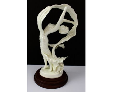 A limited edition Royal Worcester blanc de Chine figure no.558/5000 'Spirit of the Dance'.