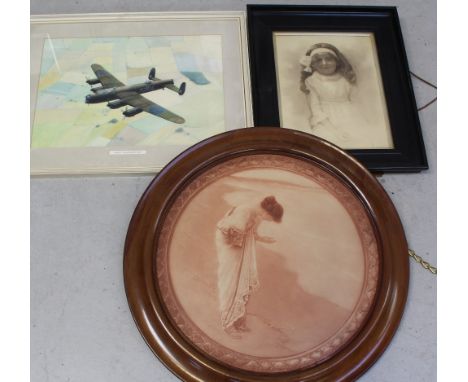 AUTY (20th century); watercolour, an Avro Lancaster B1 in flight, signed Auty and dated '77 lower right, 35 x 47cm, framed an