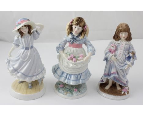 Three limited edition Royal Worcester figures from the 'Official 1990 Children's Home Figurines' collection designed by Sheil