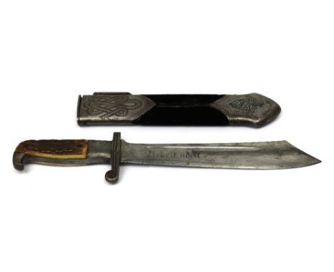 A Third Reich RAD Hewer, the blade with 'Arbeit Adelt' motto with 'RJAD' in triangle, 'GES.GESCH. Original' and 'Eickhorn Sol