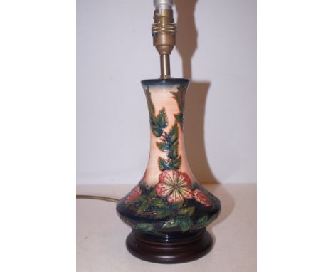 Moorcroft Lamp with Shade in Good Condition - 48cm including Shade