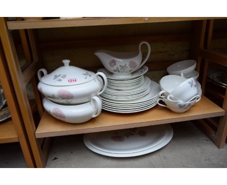 A Wedgewood 'Flame Rose' part tea and dinner service.