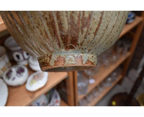 Studio Pottery: seven Jeremy Leach items, largest 18cm diameter, (chipped rim of one small vase).Provenance: The Norman Smith