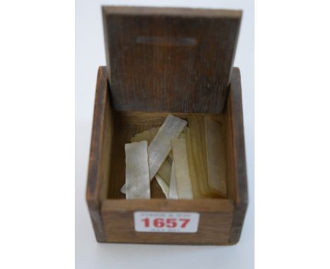 A set of twenty Chinese mother of pearl playing counters, 5.5cm wide. 