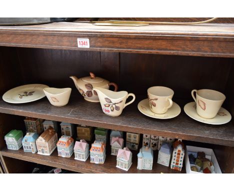 A Carlton Ware tea for two set; together with a Shelley 'Duchess' pattern part tea service. 