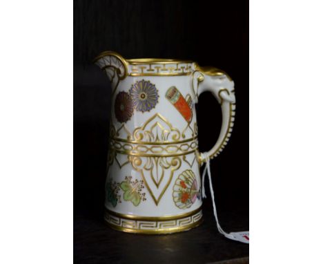 A Victorian Royal Worcester Aesthetic jug, 13.5cm high. 