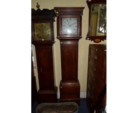 A George III oak 30 hour longcase clock, the 11 inch square painted dial inscribed 'John Easton, Petworth', 194.5cm high, wit