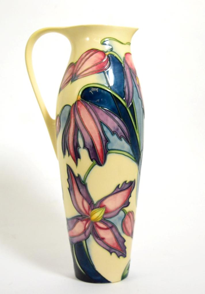 A modern Moorcroft Wyevale pattern jug, designed by Philip Gibson, 27cm