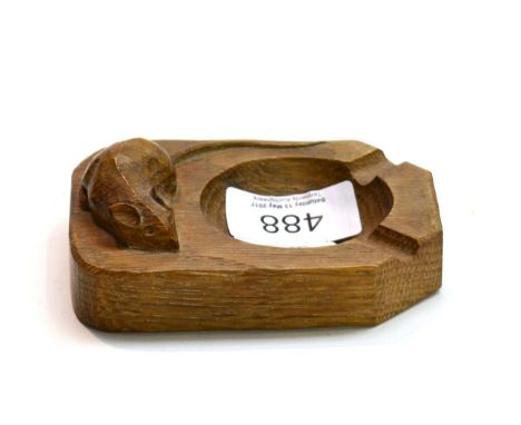 A Robert ''Mouseman'' Thompson oak ashtray