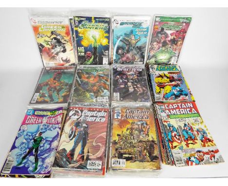 DC Comics, Marvel - Over 100 Copper and Modern Age comics featuring Captain America, Green Arrow, Green Lantern, Birds of pre