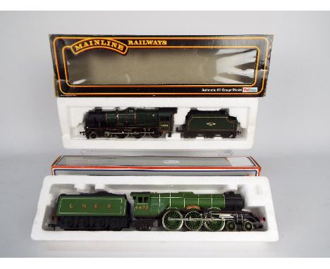 Hornby - Mainline - 2 x OO gauge steam locos, # R855 A3 4-6-2 Flying Scotsman number 4472 and # 37066 Patriot Class 4-6-0 Ill