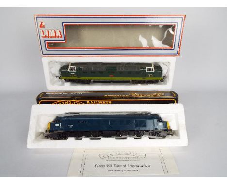 Mainline - Lima - 2 x boxed Diesel locos Class 45 named The Royal Marines operating number 45048 # 37040 and Deltic in BR gre