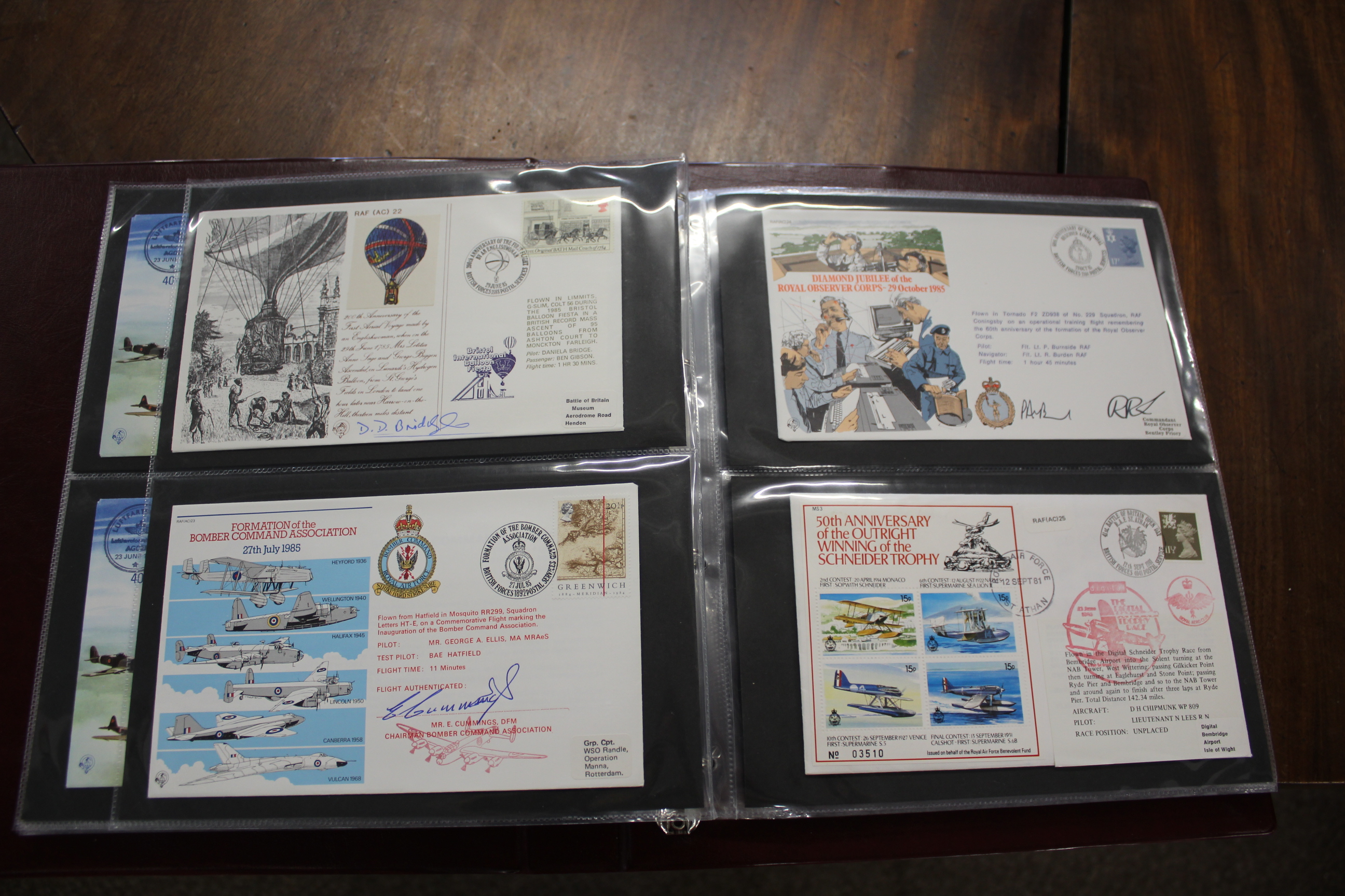 AVIATION & MILITARY FIRST DAY COVERS SIGNED 3 albums of First Day