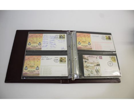 AVIATION &amp; MILITARY FIRST DAY COVERS - SIGNED 3 albums of First Day Covers including Operation Deep Freeze, First UK Aeri