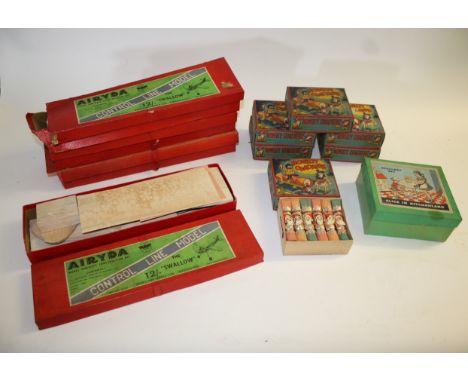 AIRCRAFT KITS 4 boxed Airyda Model Aircraft Kits 'Swallow', all unmade. Also with 6 boxed sets of vintage Balfour Novelty Cra