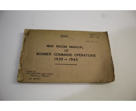 R.A.F LIMITED EDITION PRINT &amp; WAR ROOM MANUAL - BOMBER COMMAND a limited edition print RAF Bomber Command Targets in Nort