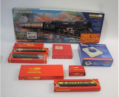 HORNBY TRAIN SET &amp; OTHER BOXED ITEMS a R1004 The Duchess Train  Set, also with a boxed Hornby R357 Diesel Locomotive D557