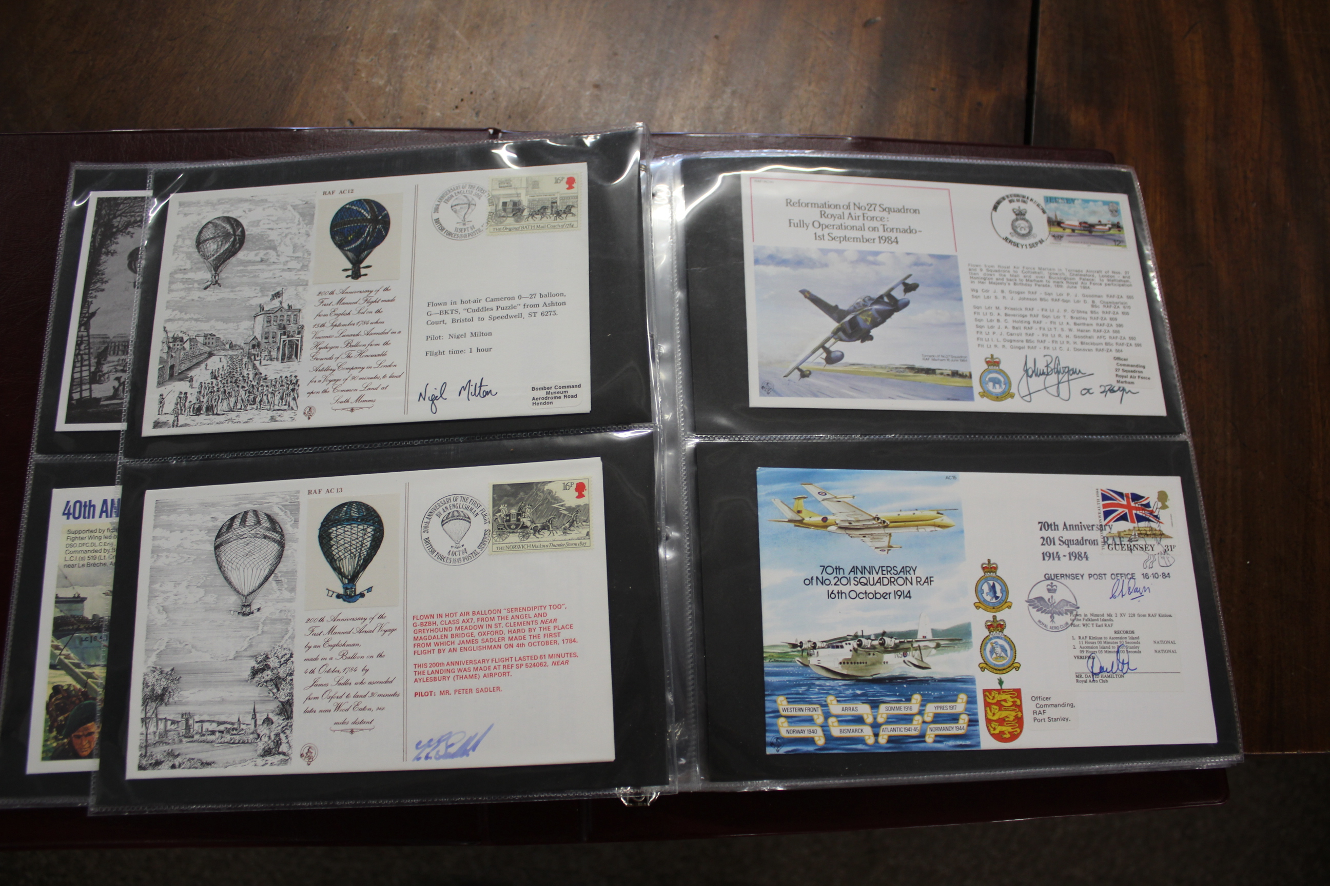AVIATION & MILITARY FIRST DAY COVERS SIGNED 3 albums of First Day