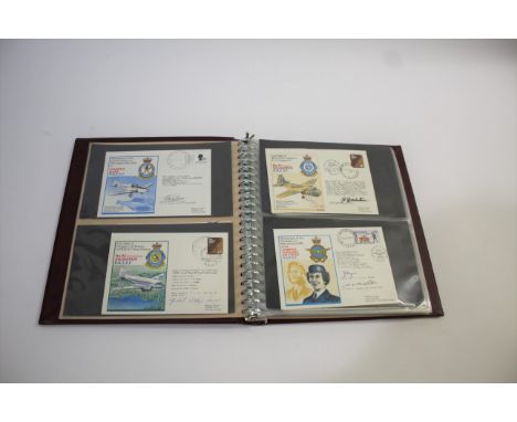 SIGNED AVIATION FIRST DAY COVERS - NEW ZEALAND 3 albums of First Day Covers, one albums including Royal New Zealand Air Force
