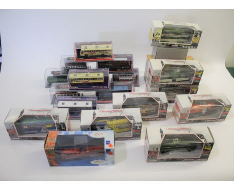 BOXED MODEL DIE CAST BUSES - CORGI &amp; OTHER EXAMPLES 21 boxed model buses and trams including Corgi Original Omnibus, mode