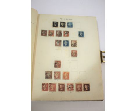 TWO IMPERIAL STAMP ALBUMS including an album with 19thc and early 20thc GB stamps, including 1d black (2), 2d blue's, and 1d 