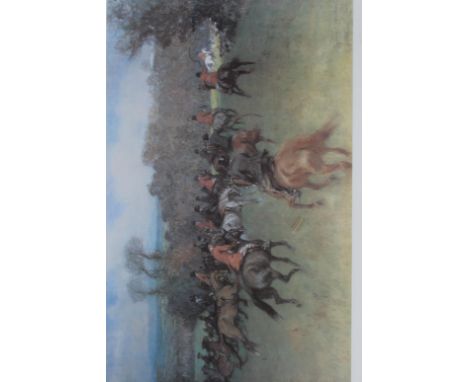 •AFTER GILBERT HOLIDAY HUNTING SCENE: GONE AWAY Colour print, numbered 393/850 30.5 x 48.5cm.