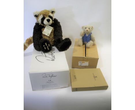 STEIFF &amp; HERMANN TEDDY BEARS including a boxed Steiff Kristall Teddy Bear, No 982 of 1500 made and with a box and certifi