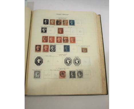 THREE STAMP ALBUMS 3 New Ideal albums including Great Britain, Cyprus, British Commonwealth, France, Japan, USA 1847 5c brown