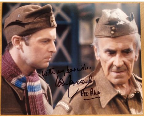 Dads Army Ian Lavender as Private Pike signed 10 x 8 inch colour photo. Good condition. All autographs are genuine hand signe