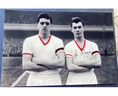 Football Ken Morgans signed 12 x 8 inch colorized portrait photo. Good condition. All autographs are genuine hand signed and 