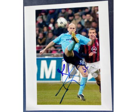 Football Japp Stamm signed 10 x 8 inch colour portrait photo. Good condition. All autographs are genuine hand signed and come