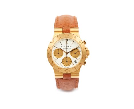 BvlgariDiagono model with the ref. nº CH 35 G. Automatic mechanical movement (Cal. 080 TEEM) with chronograph function, date 