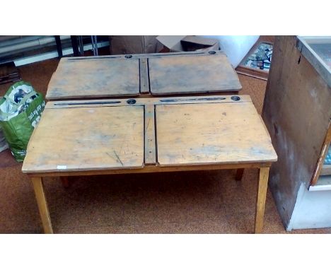 Two vintage (1950s)? school desks