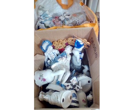 Large quantity ceramic figures and others