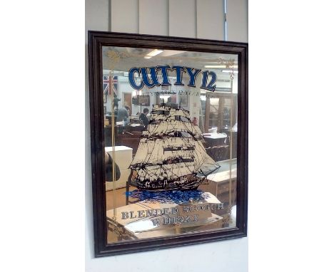 Cutty 12 Scotch whisky wall mirror