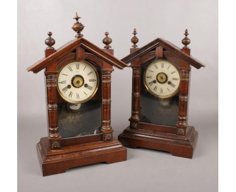 Two Junghans eight day mantel clocks.  